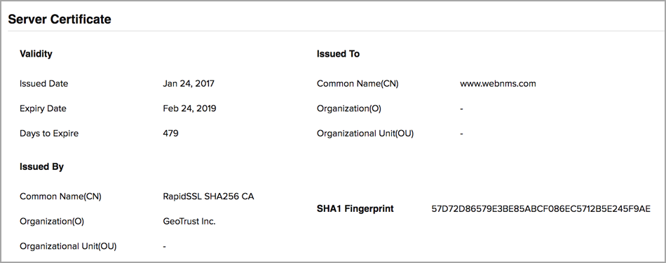 SSL Certificate Monitoring SSL Certificate Monitoring